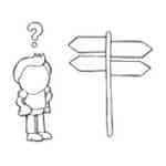 vector-hand-drawn-cartoon-illustration-confused-lost-man-standing-front-directional-sign-vector-hand-drawn-cartoon-119891878